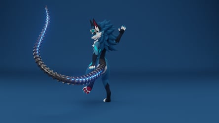 Cyberpunk Tail  2 Styles in 1