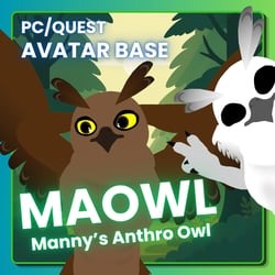 Maowl (Manny's Anthro Owl) VRChat Avatar