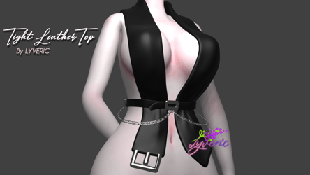 Leather Belt Top