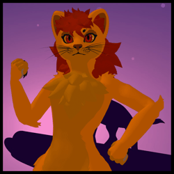 Meowper Texture - Red mained lion
