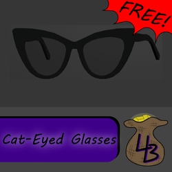 Cat-Eyed Glasses