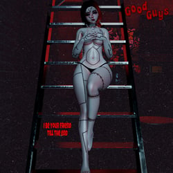 All-Stitched Up (E-Girl and Aki Female Head)