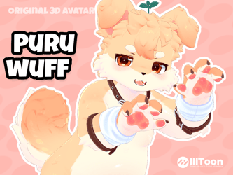 Puruwuff |  Furry Dog Avatar [VRChat / VRM]