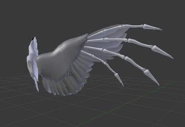 VRChat Feather Skelly wings (Old)