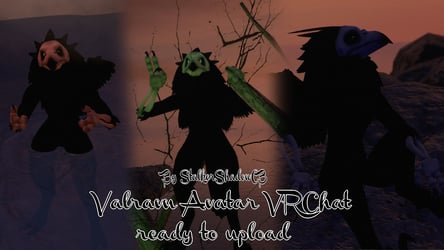 VRChat Valravn Avatar from The Serpent Rogue (Old)