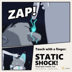 Batchi Touch – Static Shock Finger Touch & Head-Pat Sparks | VRChat Gimmick [FREE, Modular Avatar]