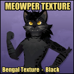 Meowper Texture - Bengal - Black