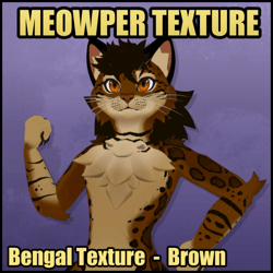 Meowper Texture - Bengal - Brown