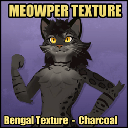 Meowper Texture - Bengal - Charcoal