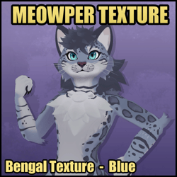 Meowper Texture - Bengal - Blue
