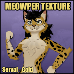 Meowper Texture - Serval- Gold