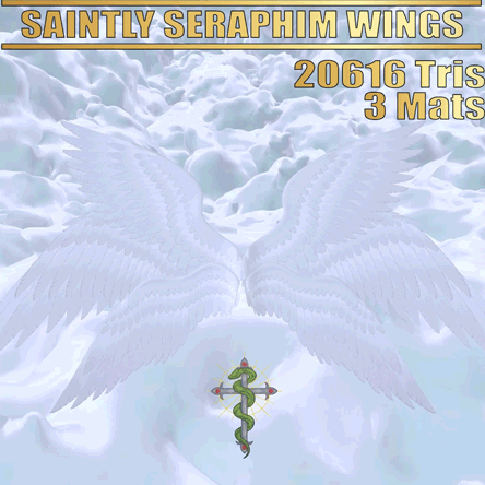 Seraphim Wings [VRCFury and Dancing Compatible]