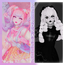 ♡ RE: Rosabelle (Remake) ♡ | VRCFT | Genderfluid | Hauntingly Sweet Porcelain Doll | PC & Quest + OPTI PC & Quest | VRChat Avatar