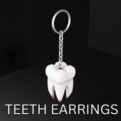 TEETH EARRINGS