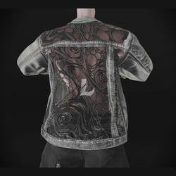 MESH DENIM JACKET - Akii (Personal and Commercial)