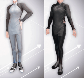 Eastern Song (Ao Dai-inspired satin Eastern-style outfit)    / CP8