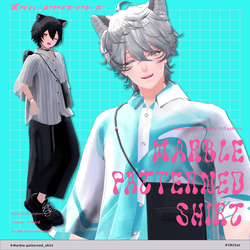 Marble-patterned shirt -  VRChat Men's Clothing  / CP52
