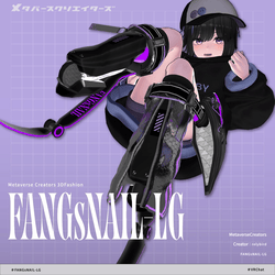 FANGsNAIL-LG - VRChat Gimmicky Avatar Accessory / CP43