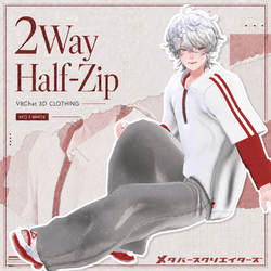 ✨Free Item Included✨2-Way Half-Zip - VRChat Men's Clothing / CP52