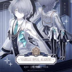 Viabelle Royal Academy Men's Uniform - VRChat Men's Clothing  / AC11