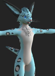 Blue Snow Leopard Rexouium | Rex Texture