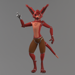 Foxy FNAF Animatronic Rexouium | Rex 1.7 Texture