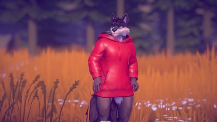 City Wolf Hoodie (VRChat Asset)