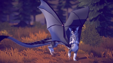 Noodle Dragon Wings (VRChat Asset)