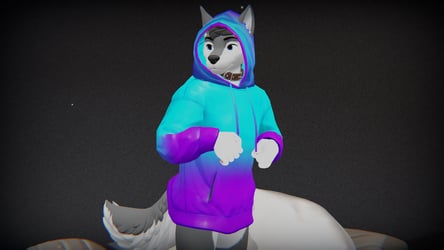 Winterpaw Masc Canine Hoodie (VRChat)