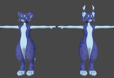 Blue Leopard Mayu Texture