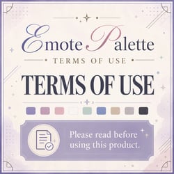 Emote Palette: Terms of Use for 3D Models