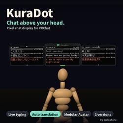 KuraDot - Pixel Chat Display Above Your Head [Modular Avatar, Translation]