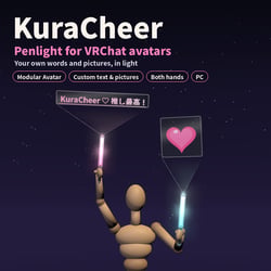 KuraCheer – Avatar Penlight with your own LED text and pictures (Modular Avatar, PC)