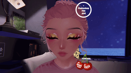 "Pure Whimsy" Makeup Decal for Chihiro Head