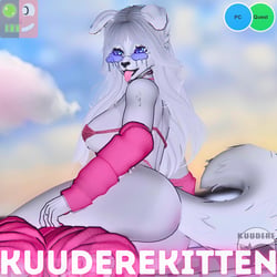 Cloud Puppy, Female Canine Furry Avatar [PC+QUEST][SPS][VRCFT][VRChat Avatar]