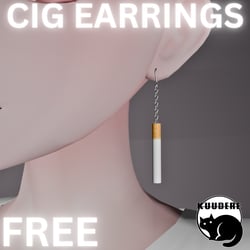 [FREE] Cigarette Earrings