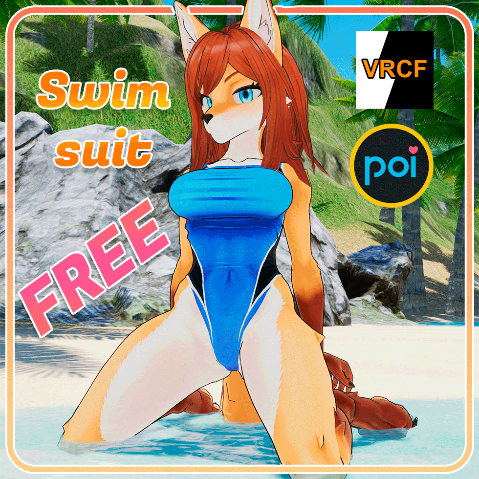 FREE Outfit - Swimsuit for VRC|Fox Girlfriend