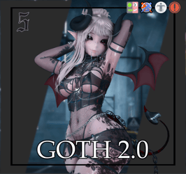 Goth: 2.0  | VRCFT | GOGO | Limb Scaler | SPS 2