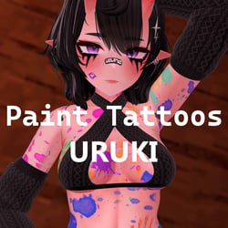 【Paint Tattoos】 Uruki 「ウルキ」4K Paint Blot Texture Set