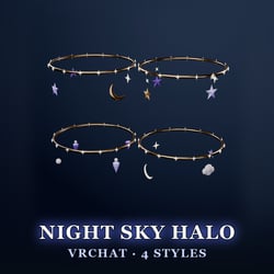 Night Sky Swaying Halo for VRChat — Quality + Performance