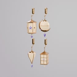 Night Sky Swaying Lantern — 2 Versions in 1: Quality + Performance | 4 styles × 2 colors | PhysBones | Modular Avatar