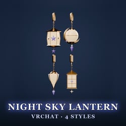 Night Sky Swaying Lantern for VRChat — Quality + Performance