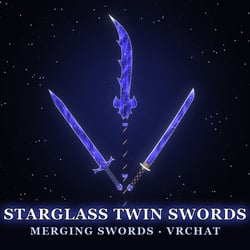 Starglass Twin Swords — Merging Swords for VRChat