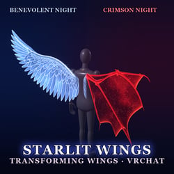Starlit Wings — Transforming Feather & Bat Wings for VRChat