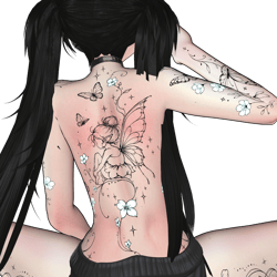 Butterfly Bloom | Exo tattoo / decal / texture