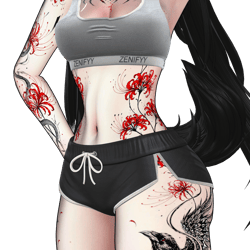 Higanbana Requiem | Manon tattoo / decal / texture