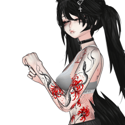 Higanbana Requiem | Panda tattoo / decal / texture