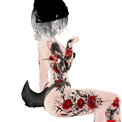 Bloodrose Elegy | Akii tattoo / decal / texture
