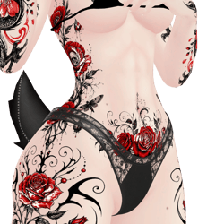 Bloodrose Elegy | Exo tattoo / decal / texture
