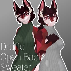 Druffle Open Back Sweater